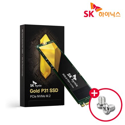 SK하이닉스 GOLD P31 NVMe SSD 1TB 고정나사포함