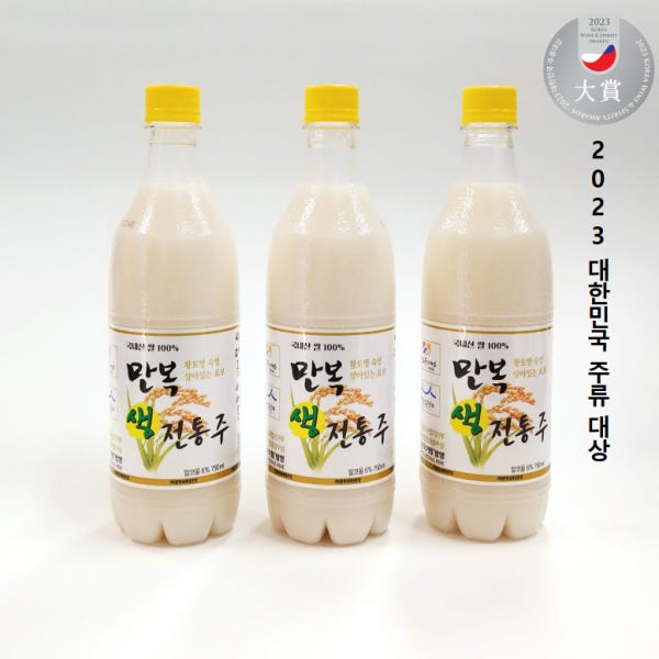 만복 생전통주 1,200ml 12병 [원산지