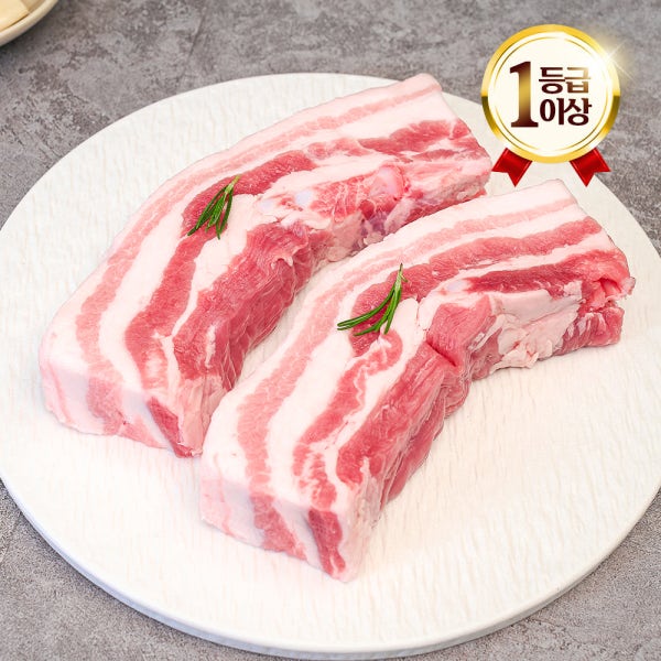 [농할쿠폰] 엄마네한돈 국내산 한돈 삼겹살 구이용/수육용 1kg 냉장