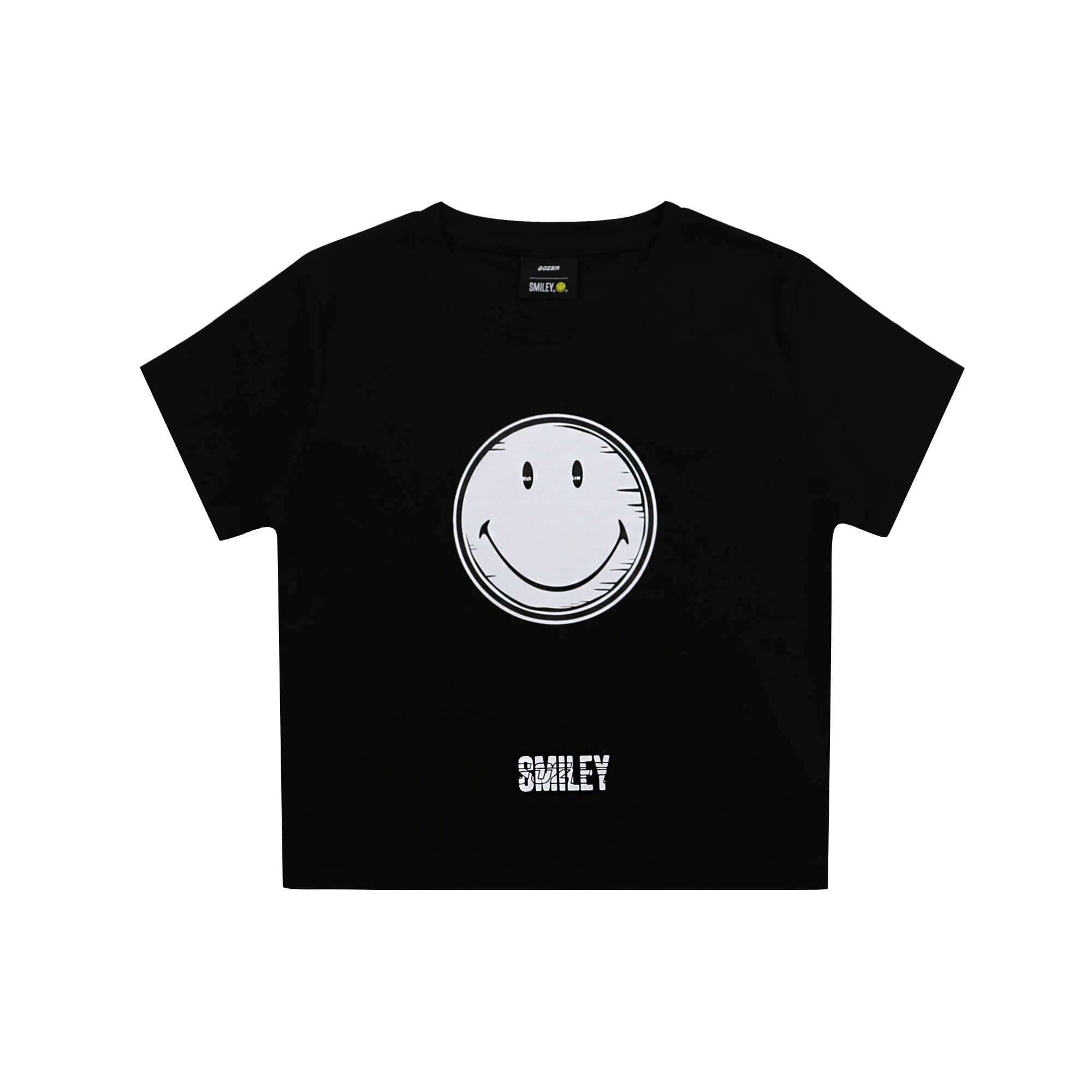 GOZER® X Smiley® 2D SMILEY LOGO CROPPED T-SHIRTS