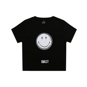 GOZER® X Smiley® 2D SMILEY LOGO CROPPED T-SHIRTS