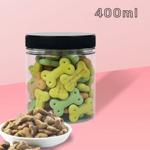 실속올담 스크류캡 소분용기 젓갈 반찬 요거트 냉장고정리통 400ml, 검정캡, 200개