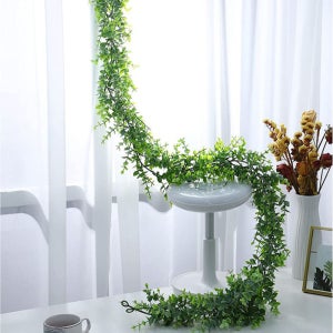 유칼립투스 조화 도매 생화같은 리스 인조 담쟁이넝쿨 벽장식 인테리어조화 가랜드 행잉플랜트