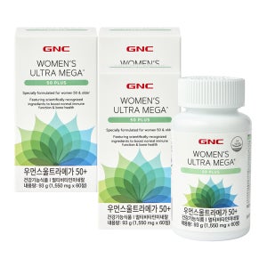 GNC 우먼스울트라메가 50+ 멀티비타민 60정, 3개