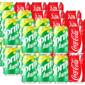 푸드스타 코카콜라 업소용 355ml 24입+스프라이트 355ml 24입 M
