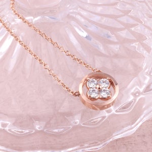 14K 허니 행운아이템 클로버 럭셔리 아내 며느리 출산 선물 목걸이