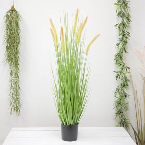인조식물 강아지풀 그라스 조화 화분 90cm 그린 풀 조화 조경