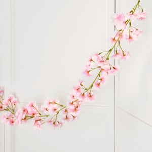 조화 벚꽃 가랜드 파티 모형 장식 소품 핑크