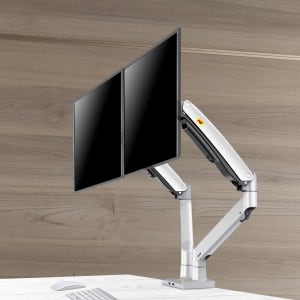 노스바유 NB F195W 고중량 듀얼 모니터암 거치대 화이트