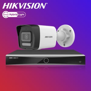 하이크비전IP CCTV세트 풀컬러 음성 4채널PoE녹화기 스마트폰어플 사무실 매장 자가설치