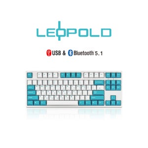 레오폴드 FC750RBT PD 화이트 민트 블루투스 5.1지원 유/무선 텐키리스 키보드