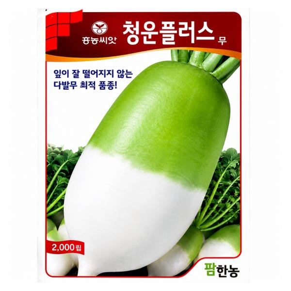 김장무씨앗 가을무우씨 청운플러스무씨앗 무종자 2000립