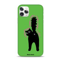 Meow Phone case (green) 고양이 케이스 [오하호 스튜디오]