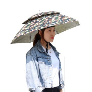 손이 자유로운 모자 우산 여름 낚시 농촌 야외 이중 자외선 차단 통기성 햇빛가리게