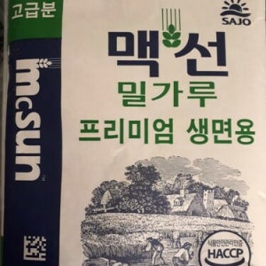 맥선 프리미엄생면용 밀가루 20kg 고급면 중화용 한국제분