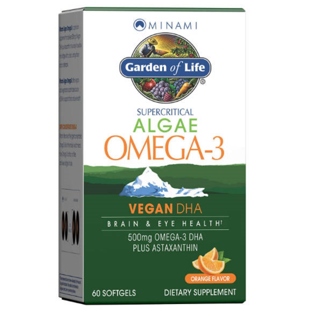 미나미뉴트리션 식물성 초임계 <b>알티지 오메가3</b> DHA 500mg 60캡슐