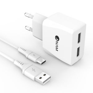 아남 가정용충전기 USB A C타입 ATC-2P [USB 2포트]