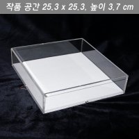 아크릴도장액자 전시공간 25x25 아기신생아손발조형물보관