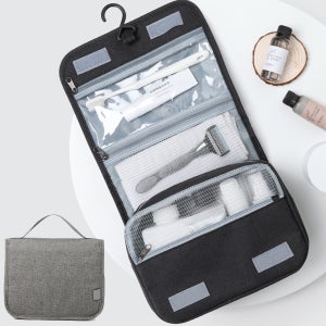 여행 캠핑 대용량 화장품 수납 세면 파우치 워시백 방수 가방