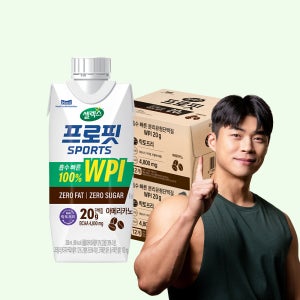 [마선호 단백질] 셀렉스 프로핏 웨이프로틴 WPI 드링크 아메리카노, 330ml, 24개