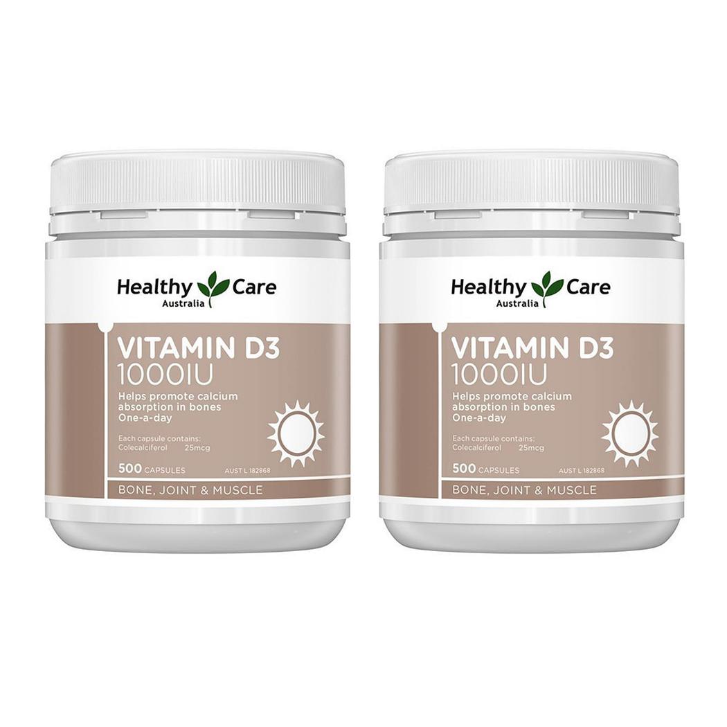 Healthy Care <b>Vitamin D</b>3 헬시 케어 호주 <b>비타민 D</b>3 1000IU 500정