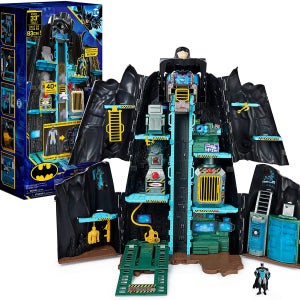 DC comics Bat-Tech 배트케이브 자이언트 트랜스포밍 플레이세트 피규어