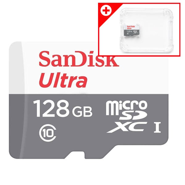 샌디스크 마이크로 SD카드 128GB 핸드폰 블랙박스 TF 외장 메모리카드 128기가 QUNR