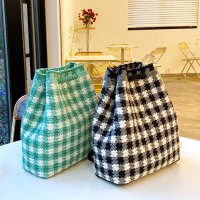 코나 깅엄 체크백 백팩 스타일 가방 만들기 [DIY] LD22-026