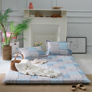 단잠 푹신한 사계절 순면 싱글(S)요커버 바닥요 매트 더블 퀸