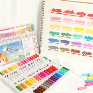 양쪽 싸인펜 36색세트 사인펜