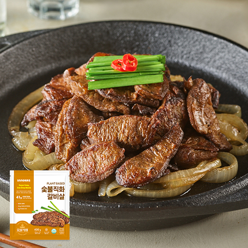 이노하스 미트프리덤 식물성 숯불직화 갈비살 400g(200g+2팩) 비건 콩고기