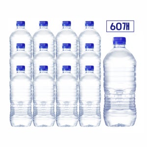 가벼운샘 에브리데이 산수음료 무라벨 생수 아임에코 1L, 60개