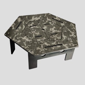 캠핑 밀리터리 육각 화로 특별 테이블 스페셜 디자인 카모 불멍 장박