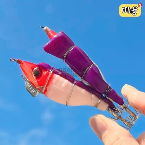 띠용 삼봉 오징어 미끼 특수 염장 염색 생미끼 한치 갑오징어 에기 에비슷테 갈치 텐야