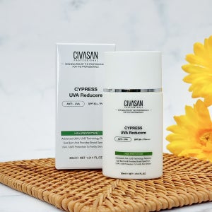 시바산선크림 사이프레스 UVA 리듀서 30ml+샘플파우치 유기자차, SPF50+