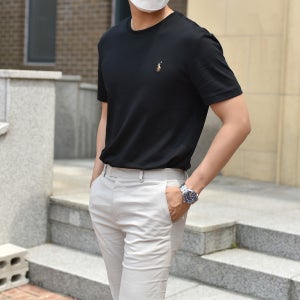 폴로 랄프로렌 남성 소프트터치 크루넥 반팔 티셔츠 커스텀슬림핏 ( 4color )