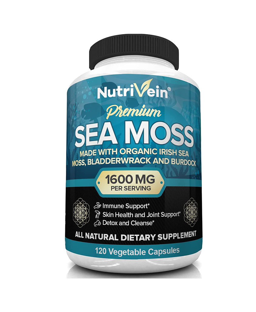 <b>뉴트리</b>베인 유기농 바다 이끼 씨모스 1600mg 120캡슐