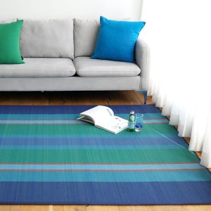 천연 대자리 러그 블루홀 150x200