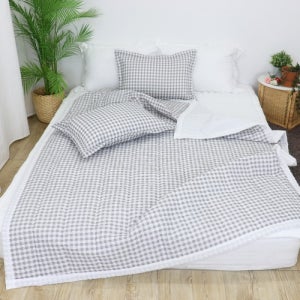 굿나잇 썸머 쿨 S Q 겸용 이불 (그레이 민트 레몬)