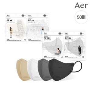 [Live][50개입][벌크] KF80 피크 라이트핏 마스크