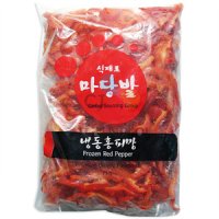 식재료마당발 냉동홍피망 슬라이스 1kg x 3봉