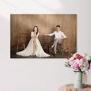 사진인화 액자 대형 출력 결혼사진 가족액자 핸드폰 주문제작 8x8(20x20cm)