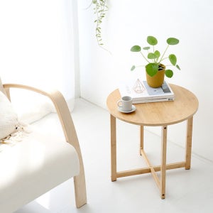 원목 감성 다용도 안방 거실 조립 대나무 사이드 테이블 마켓비 이케아 JAWAL