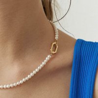 [GRAY Collection] Pearl Necklace 화이트 담수 진주목걸이