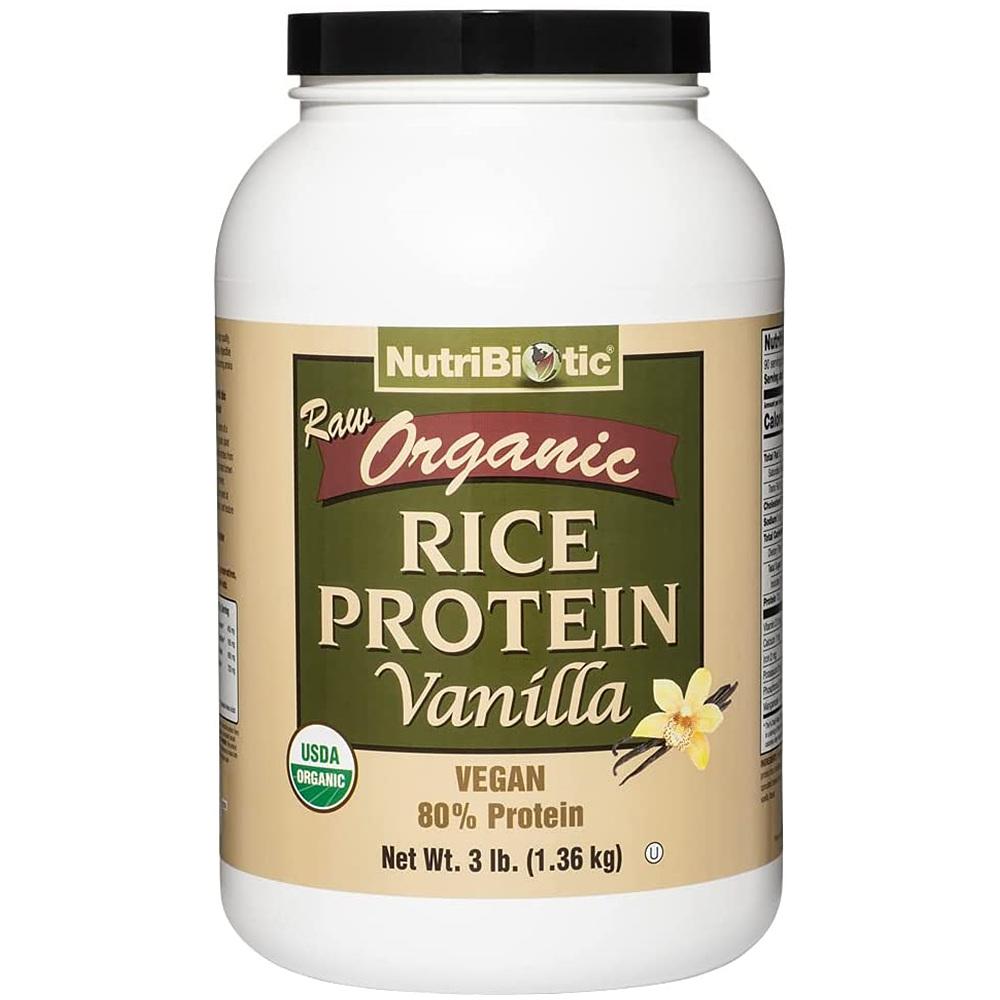 NutriBiotic <b>뉴트리바이오틱</b> 라이스 단백질 파우더 바닐라맛 3LB(1.36kg)