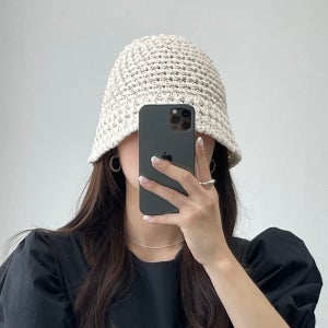 지사 밀짚 뜨개 여름 니트 벙거지 모자 여성 버킷햇