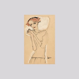 에곤실레 - 여인의 초상 iii 캔버스액자 1호