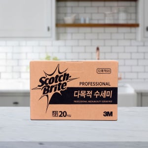 3M 다목적 수세미 20매 주방 식당 가정 설거지