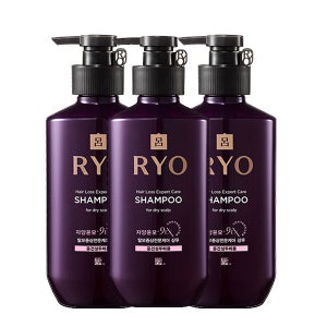 려 자양윤모 9ex 탈모증상전문케어 중건성 샴푸 400ml x3개