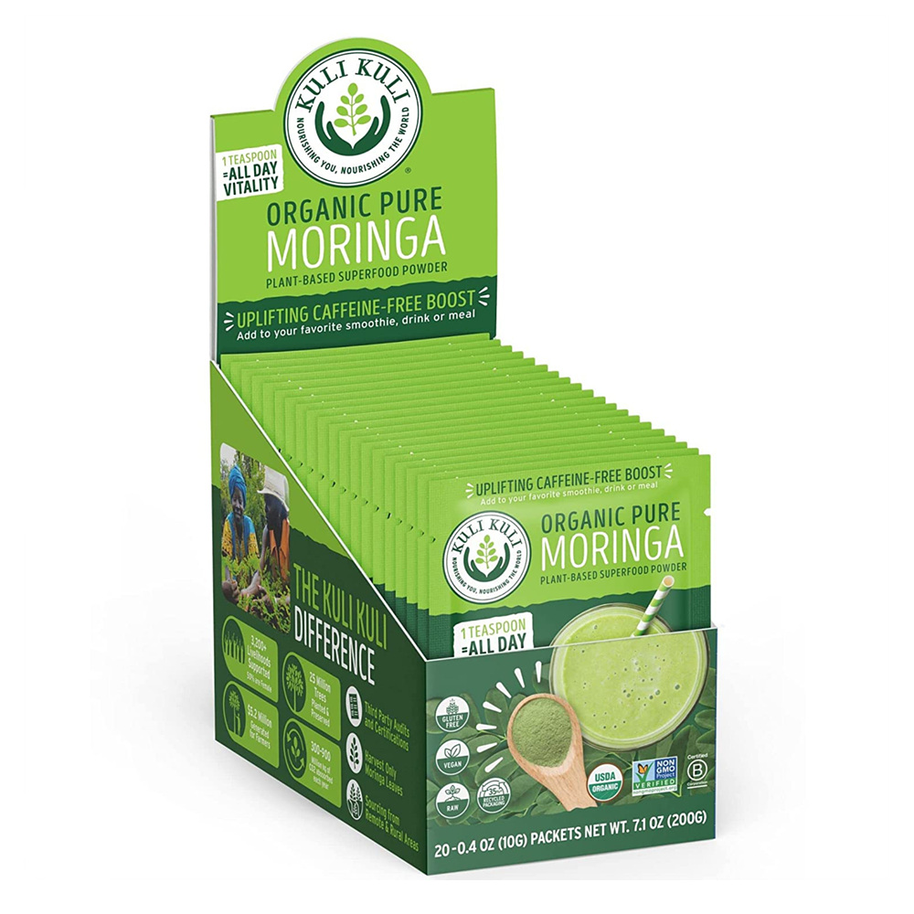 쿨리쿨리 모링가 퓨어 파우더 10g 20포 <b>Kuli Kuli</b> Moringa Oleifera Organic Leaf Powder